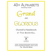 Alphabets - Grand and Glorious (The YELLOW Book): 20th Anniversary Edition