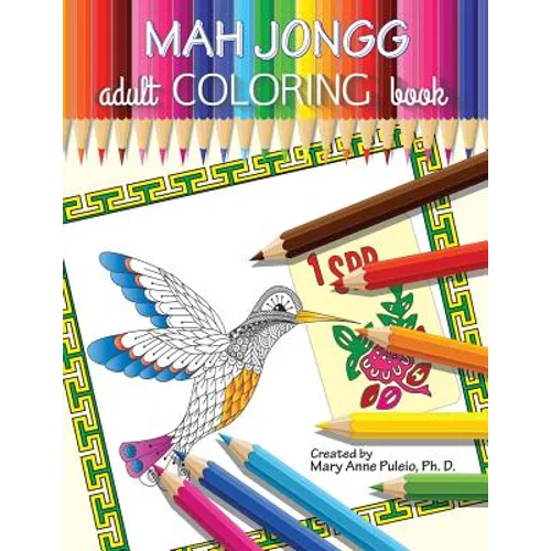 MAH JONGG Adult Coloring Book