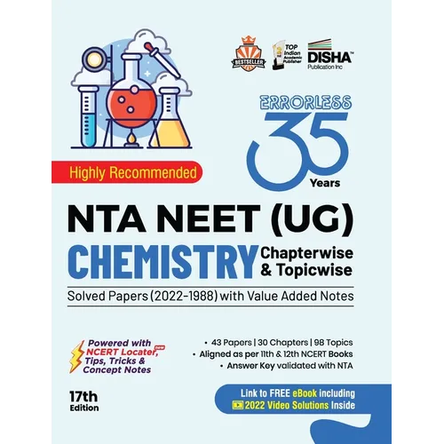 35 Years NTA NEET (UG) CHEMISTRY Chapterwise & Topicwise Solved Papers with Value Added Notes (2022 - 1988) 17th Edition