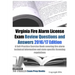Virginia Fire Alarm License Exam Review Questions and Answers 2016/17 Edition: A Self-Practice Exercise Book covering fire alarm technical information