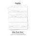 White Rustic Wood Stationery Paper: Cute Letter Writing Paper for Home, Office, Letterhead Design, 25 Sheets