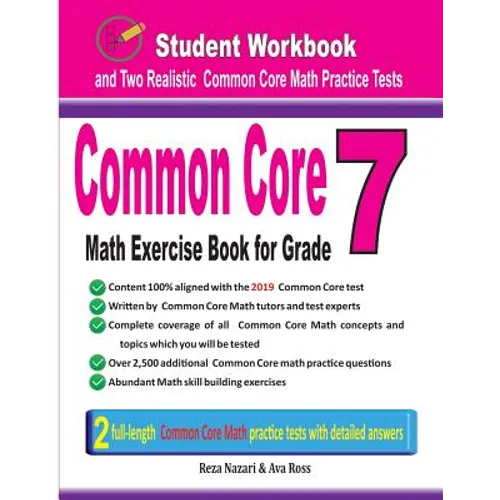 Common Core Math Exercise Book for Grade 7: Student Workbook and Two Realistic Common Core Math Tests
