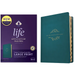 NKJV Life Application Study Bible, Third Edition, Large Print (Leatherlike, Teal Blue, Indexed, Red Letter)