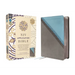 NIV Application Bible, Leathersoft, Teal/Grey, Red Letter, Comfort Print: Bringing the Ancient Message of the Bible Into Your World