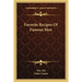 Favorite Recipes of Famous Men