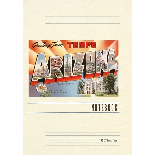 Vintage Lined Notebook Greetings from Tempe, Arizona