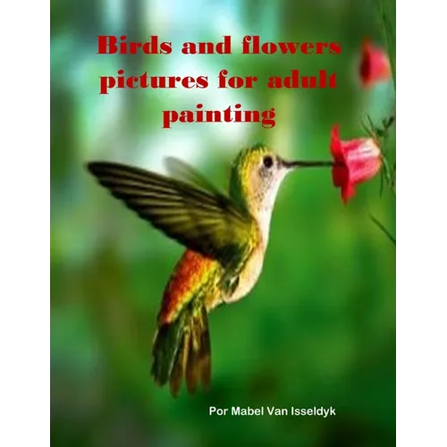 Birds and flowers pictures for adult painting