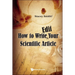 How to Write Edit Your Scientific Article