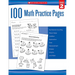100 Math Practice Pages: Grade 2