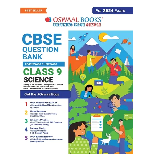 Oswaal CBSE Class 9 Science Question Bank (2024 Exam)
