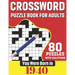 You Were Born In 1940: Crossword Puzzle Book For Adults: 80 Large Print Unique Crossword Challenging Brain Puzzles Book With Solutions For Ad