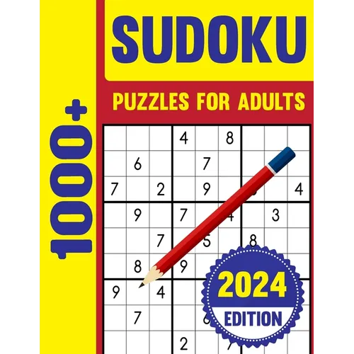 1000+ Sudoku Puzzles for Adults: Huge Brain Boosting Collection of 1000+ Challenging puzzle With Solutions For Adults & Seniors.
