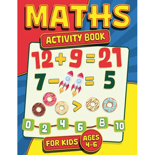 Maths Activity Book for Kids Ages 4-6