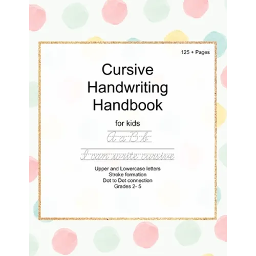 Cursive Handwriting Handbook for kids