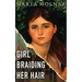 Girl Braiding Her Hair