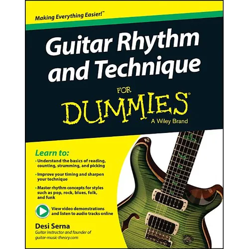 Guitar Rhythm and Techniques for Dummies, Book + Online Video and Audio Instruction