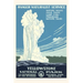Vintage Journal Yellowstone National Park Travel Poster, Old Faithful
