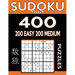 Sudoku Book 400 Puzzles, 200 Easy and 200 Medium: Sudoku Puzzle Book With Two Levels of Difficulty To Improve Your Game
