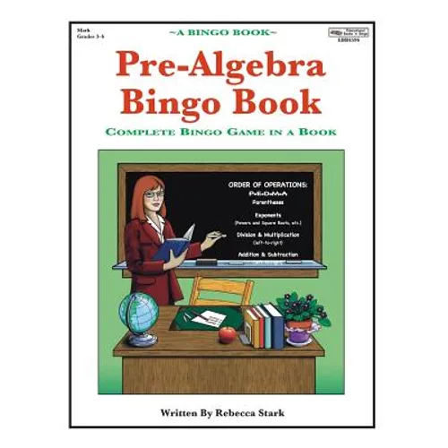 Pre-Algebra Bingo Book: Complete Bingo Game In A Book
