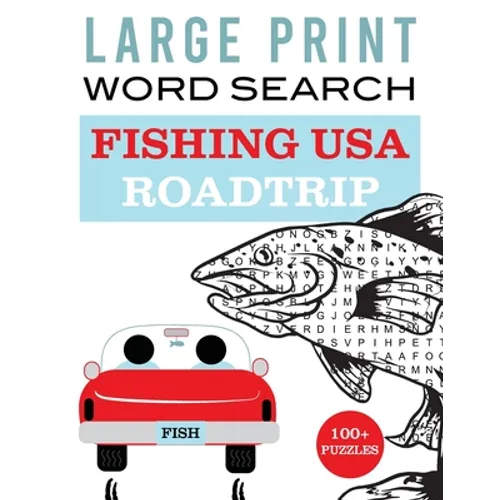 Large Print Word Search: Fishing USA Roadtrip