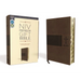 Niv, Premium Gift Bible, Leathersoft, Brown, Red Letter Edition, Indexed, Comfort Print