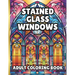 Stained Glass Window Coloring Book: 60 pages of beautiful windows to color