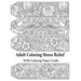 Adult Coloring Stress Relief with Calming Paper Crafts: Adult Coloring Stress Relief #1