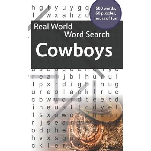 Real World Word Search: Cowboys