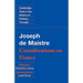 Maistre: Considerations on France