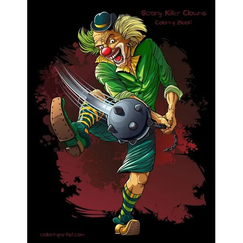 Scary Killer Clowns Coloring Book 1