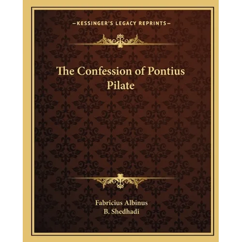 The Confession of Pontius Pilate