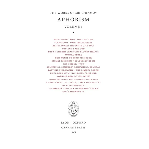 Sri Chinmoy: Aphorisms I