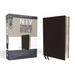 NIV, Thinline Reference Bible, Bonded Leather, Black, Red Letter Edition, Comfort Print