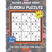 Extra Large Print Sudoku Puzzles: 100 Easy Puzzles for Adults and Seniors: Pretty Modern Orange and Gray Leaf Design Sudoku Gift For Women (Floral Ser