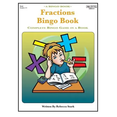 Fractions Bingo Book: Complete Bingo Game In A Book