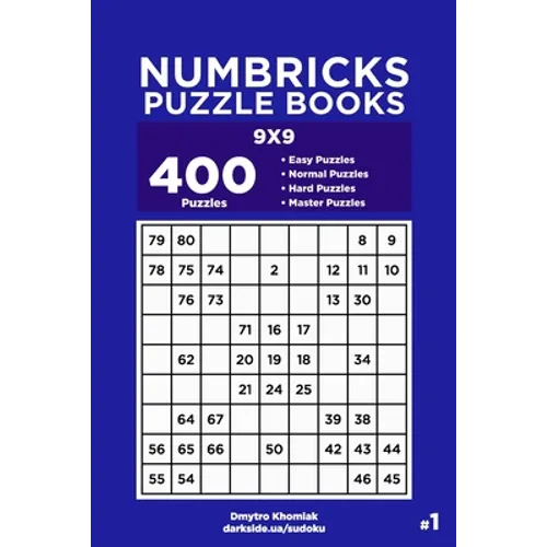 Numbricks Puzzle Books - 400 Easy to Master Puzzles 9x9 (Volume 1)
