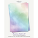 Rainbow Watercolor Stationery Paper: Half Letter Size Paper, Art Themed, Letter Writing Paper, 25-sheets