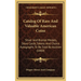 Catalog Of Rare And Valuable American Coins: Silver And Bronze Medals, Store Cards, Tokens And Choice Autographs To Be Sold By Auction (1860)