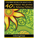 Coloring Books For Adults Volume 1: 40 Stress Relieving And Relaxing Patterns