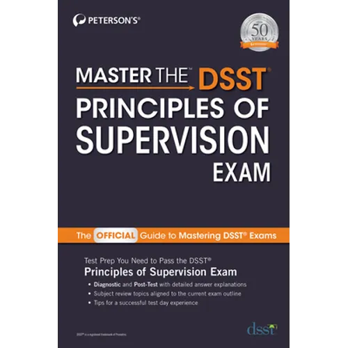 Master the Dsst Principles of Supervision