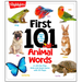 First 101 Animal Words: Baby Board Book, Learn to Talk with 101 Animal Words and Photos, My First Words Book with Lift-The-Flaps Game for Babies and T