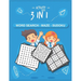 Activity book 3 in 1 Word search - Maze - Sudoku: BRAIN WORKOUTS Activity Book (Word search - Maze - Sudoku) for kids ages 4-5-6-7-8 years, Learning A