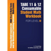TABE 11 and 12 CONSUMABLE STUDENT MATH WORKBOOK FOR LEVEL D