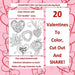 Valentine's Day Cut Out and Coloring Book Color Interior with CUT ALONG Lines: 20 Large Valentines with Salutations; Valentines Day in all D; Valentin