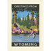 Vintage Lined Notebook Greetings from Wyoming