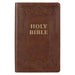 KJV Bible Giant Print Standard-Size (Faux Leather, Medium Brown)