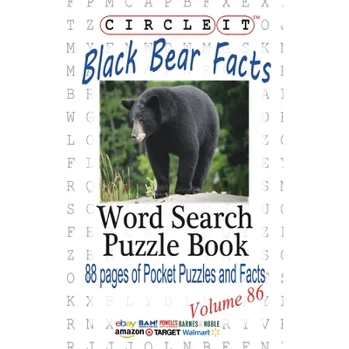 Circle It, Black Bear Facts, Word Search, Puzzle Book