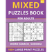 Mixed Puzzles Book For Adults - Word Search, Sudoku: 100+ Large Print Puzzles For Adults & Seniors (Vol 6)