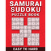 Samurai Sudoku Puzzle Book: 100 Easy to Hard Samurai Sudoku Puzzles For Beginner To Expert