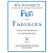 Alphabets - Fun and Fabulous (The BLUE Book): 20th Anniversary Edition
